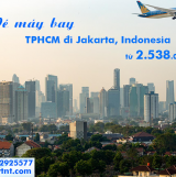 Vé máy bay TPHCM đi Jakarta (Sài Gòn–Jakarta) Vietnam Airlines 2.538k
