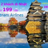 Vietnam Airlines khuyến mãi đi Nhật cho nhóm 2 khách từ 199USD