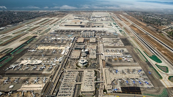 Bản đồ sân bay Los Angeles - LAX - California, Mỹ