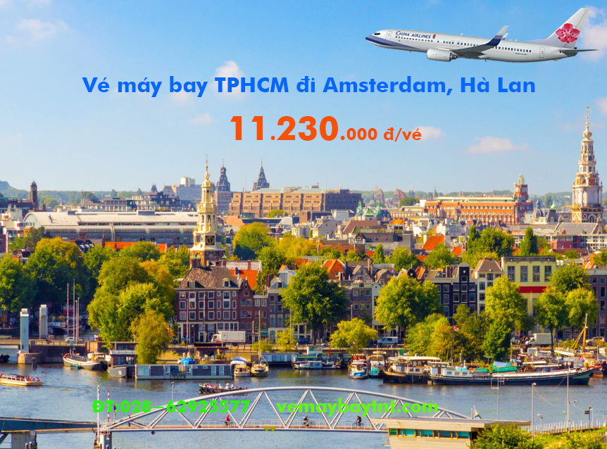 Vé máy bay Sài Gòn Amsterdam (TPHCM đi Amsterdam, ASM) China Airlines