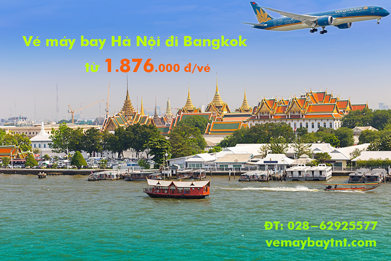 Giá vé máy bay Vietnam Airlines Hà Nội đi Bangkok, Thái lan từ 1.876k