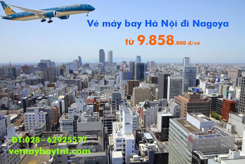 Vé máy bay Hà Nội đi Nagoya (HAN-NGO, Nhật) Vietnam Airlines từ 9.858k