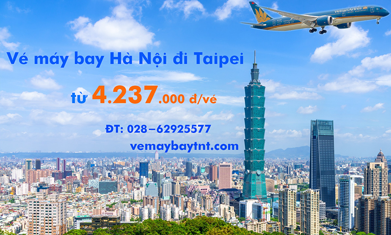 Vé máy bay Hà Nội đi Taipei, Đài Bắc (HAN-TPE) Vietnam Airlines 4237k