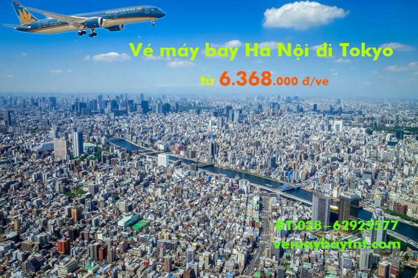 Vé máy bay Hà Nội đi Tokyo Vietnam Airlines (HAN - NRT) từ 6.368k