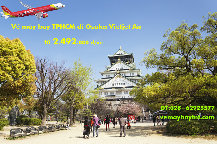 Vé máy bay giá rẻ Vietjet Air TPHCM đi Osaka (Sài Gòn-Osaka, KIX)