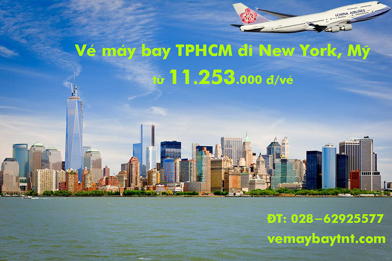 Vé máy bay TPHCM đi New York (Sài Gòn–New York) China Airlines 11.253k