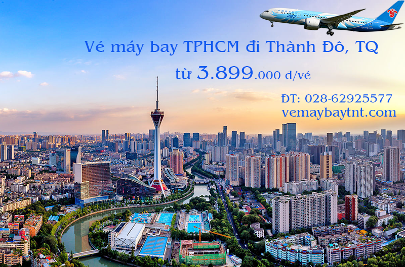 Vé máy bay TP Hồ Chí Minh đi Thành Đô (Chengdu) China Southern 3899k