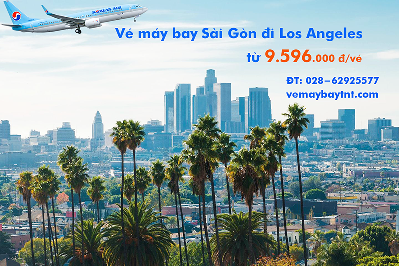 Vé máy bay Sài Gòn đi Los Angeles (SGN – LAX) Korean Air từ 9.596 k