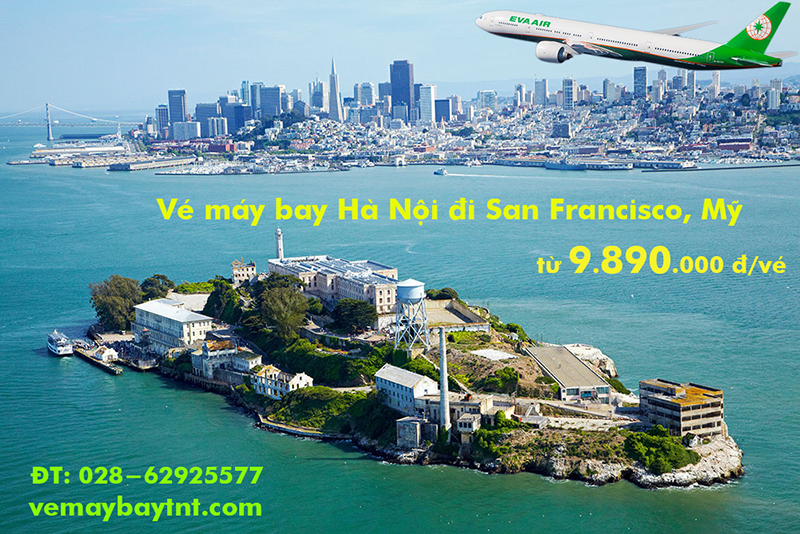 Vé máy bay Hà Nội San Francisco (HAN - SFO) Eva Air từ 9.890.k