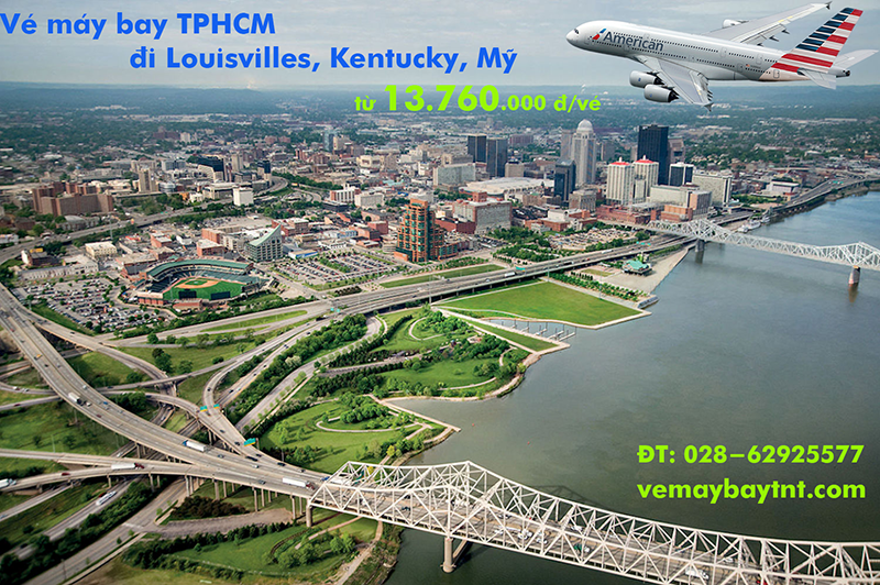 Vé máy bay TPHCM đi Louisville, Kentucky American Airlines từ 13.760k