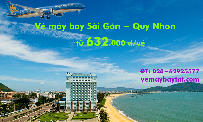Vé máy bay Sài Gòn Quy Nhơn (TPHCM đi Phù Cát) tại vemaybaytnt.com