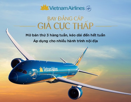 Vé máy bay Vietnam Airlines khuyến mãi tháng 5