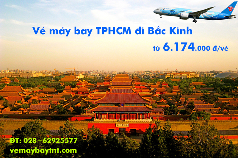 Giá vé máy bay TPHCM đi Bắc Kinh (Sài Gòn Beijing) bay thẳng từ 6.174k