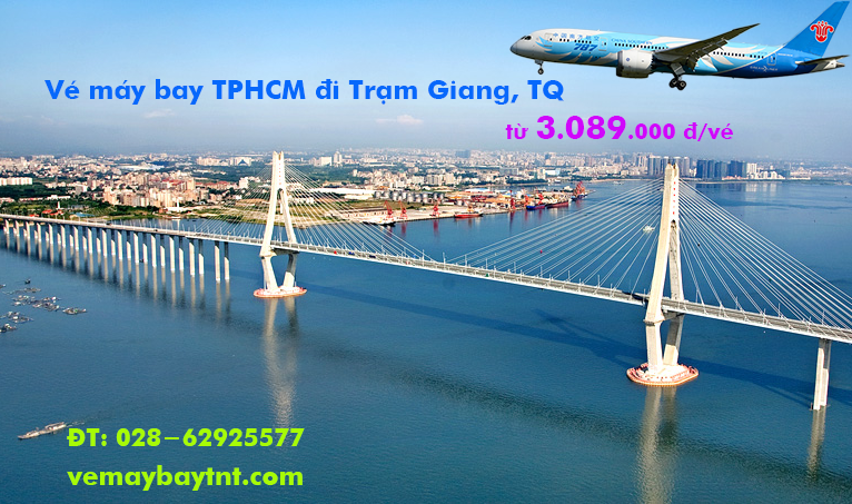 Vé máy bay TPHCM đi Trạm Giang (Sài Gòn Zhanjiang, TQ) từ 3.089k