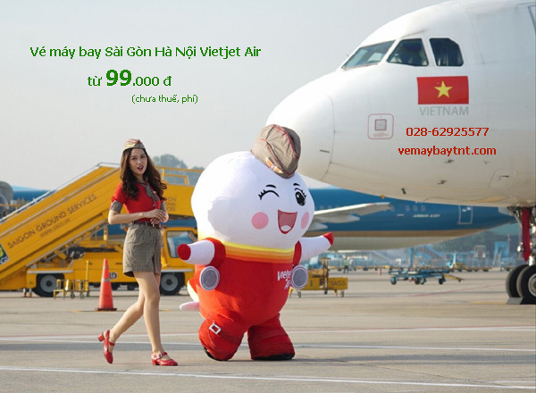 Giá vé máy bay TPHCM đi Hà Nội Vietjet tháng 5 6 7/2020 từ 99.000 đ