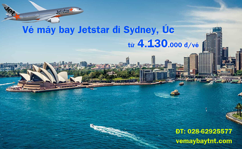 Vé máy bay Jetstar đi Sydney, Úc khuyến mãi giá rẻ nhất từ 4.130.000 đ