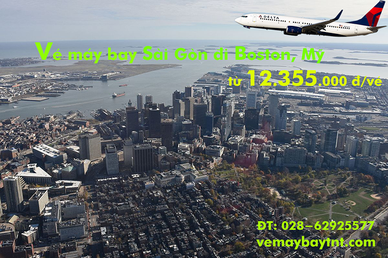 Vé máy bay TPHCM đi Boston (Sài Gòn–Boston) Delta Airlines từ 12.355k