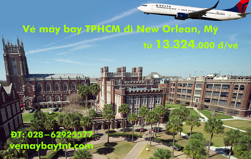 Vé máy bay TPHCM đi New Orleans (Sài Gòn - New Orleans, Mỹ) từ 13.324k