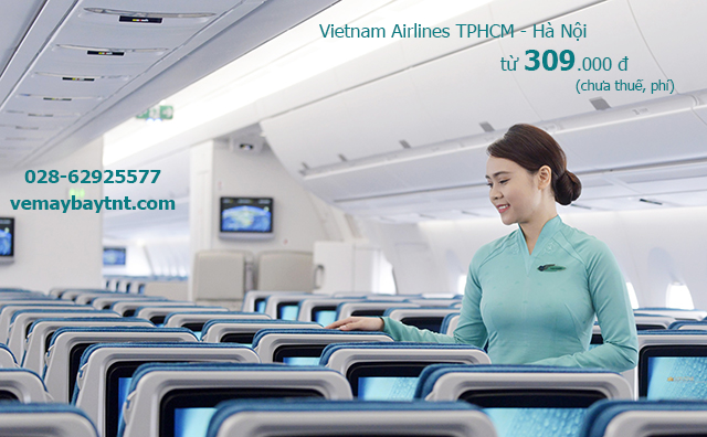 Giá vé máy bay Vietnam Airlines TPHCM đi Hà Nội từ 309.000 đ