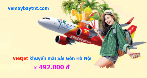 Vietjet khuyến mãi vé máy bay Sài Gòn Hà Nội tháng 10/2020 từ 492k