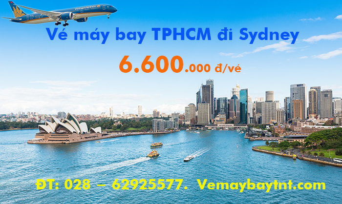 Vé máy bay TPHCM đi Sydney (Sài Gòn SGN – Sydney SYD) Vietnam Airlines