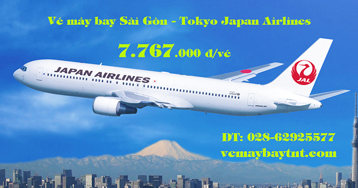 Vé máy bay Sài Gòn Tokyo (TPHCM – Tokyo) Japan Airlines từ 7.767k