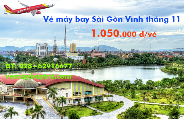Vé máy bay Sài Gòn Vinh, Vinh đi TPHCM giá rẻ tháng 11 từ 1.050.000 đ