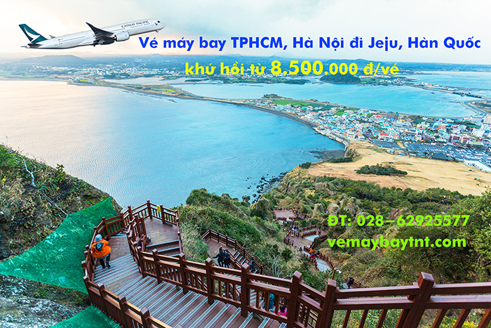 Vé máy bay TPHCM đi Jeju, Hà Nội đi Jeju, Hàn Quốc khứ hồi từ 8.500k
