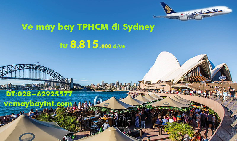 Vé máy bay TP Hồ Chí Minh đi Sydney khứ hồi Singapore Airlines SGN-SYD