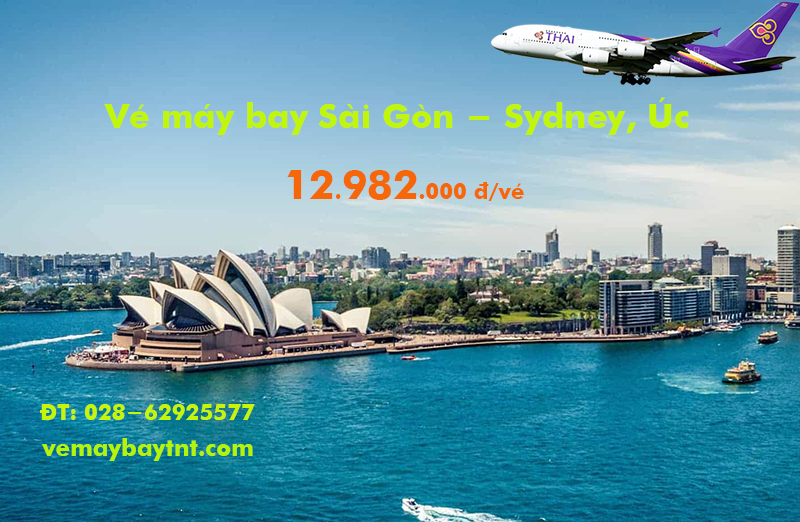 Vé máy bay Sài Gòn Sydney Thai Airways (TPHCM đi Sydney) từ 12.982k
